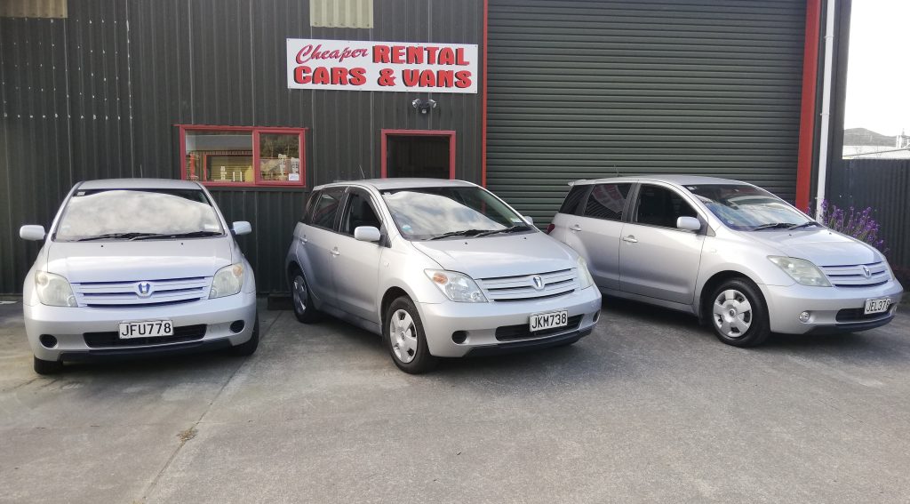 Outside the office, here's 3 of the cars we offer